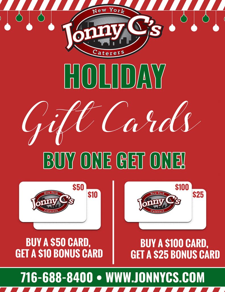 Holiday Gift Card Flyer Web | Jonny C's NY Deli and Caterers